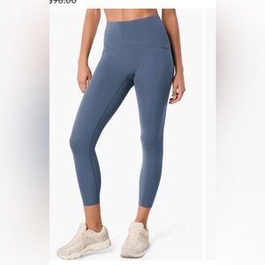 SPANXshape™ Booty Boost® 7/8 Leggings Blue Sea Size Medium *Flaw